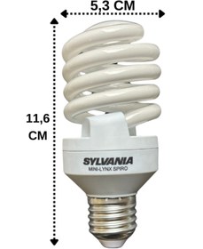Resim Sylvania (3 Adet) Sylvania 23W (103W) 2700K (Sarı Işık) E27 Duylu (Kalın Duy) Tasarruflu Ampul 