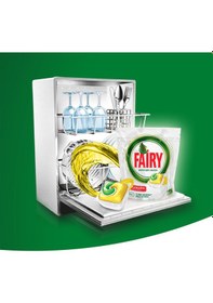 Resim Fairy Hepsi Bir Arada Limon Kokulu Bulaşık Makinesi Deterjanı 2 x 70 Tablet 