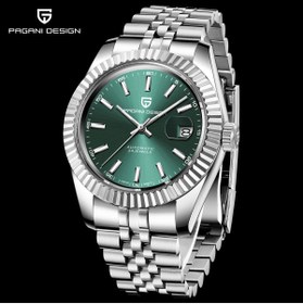 Resim Pagani design PD-1645 Datejust Yeni Mekanik Erkek Kol Saati Otomatik Retro Saatler Erkek Su Geçirmez Çelik Saat 