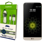 Resim Case Man LG G5 Speed Araç Şarj Cihazı Adaptör + Data Kablosu Hızlı Şarj Özellikli 