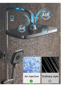 Resim Piyano Tuşlu Dijital Isı Göstergeli Antrasit Duş Seti Diğer 