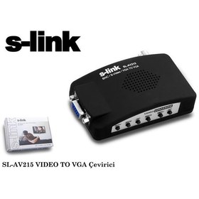 Resim S-link sl-av215 Video Bnc To Vga Converter 