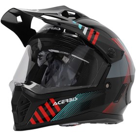 Resim Acerbis Rıder Çocuk Kask Siyah Kırmızı 