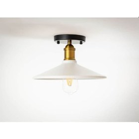 Resim Riolight Retro Tekli Metal Plofonyer Avize Şapka Çapı: 28Cm (538285015) 