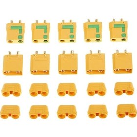 Resim Fpv Drone Ve Rc Araçlar İçin 5 Çift Amass Xt90-s Anti-kıvılcım Bağlantı Seti 