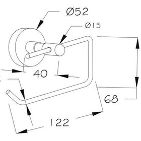 Resim Ömür Boyu Paslanmaz Tuvalet Kağıtlığı Krom Duvara Monte 