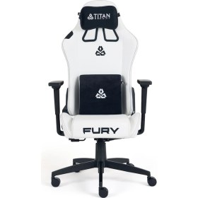 Resim Titanseat Fury Leather White Oyuncu Koltuğu 