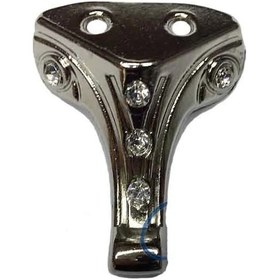 Resim Moda Taşlı Ahşap, Mdf, Sunta Sandık Ayağı, Kutu Ayak 3,5 Cm - Nikel Çok Renkli 