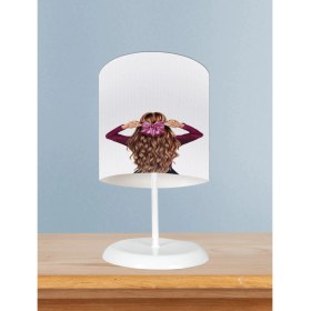 Resim Mekta Home Bebek ve Çocuk Odası Tatlı Prenses Kız Desenli Abajur 