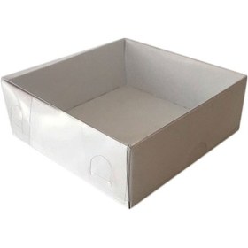 Resim Asetat Kapaklı Karton Kutu 12X12X3 50 Adet Beyaz N11.9077 