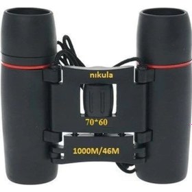 Resim 70x60 Cepte Taşımalı Kauçuk Kaplamalı Mini Dürbün Mavi Açık Sarı 