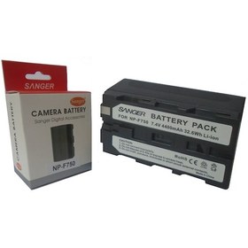 Resim SANGER Np-f750 Kamera Işığı Orta Boy Batarya, Pil 