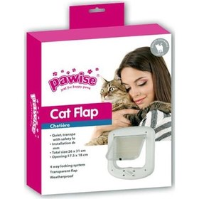 Resim Pawise Kedi Kapısı Beyaz 23 x 26 CM 