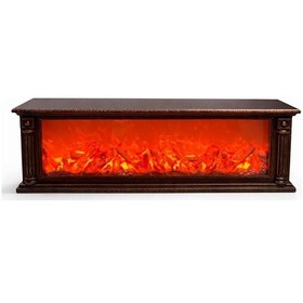 Resim Dekoratif Renk Değiştirmeli Ledli Şömine Lamba Kumandalı 63cm 