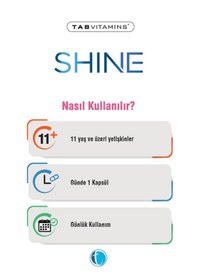 Resim Tabvitamins Shine Seramid Resveratrol Hyaluronik Asit İçeren Takviye Edici Gıda 30 Kapsül 