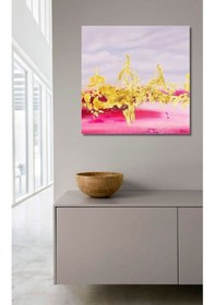 Resim Soyut El Yapımı Yağlı Boya Tablo 85x85cm 