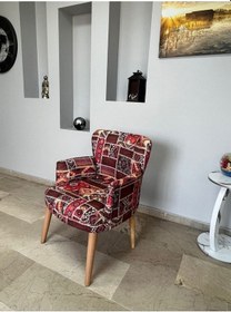 Resim Azra Mobilya Çay Seti Koltuk Takımı - Cafe - Balkon - Bahçe - Ofis Mobilyası - Oturma Grubu Bordo 