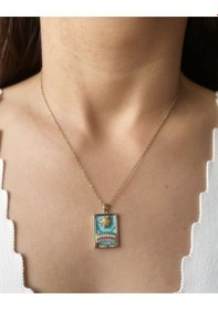 Resim The Sun Tarot Kolye Çok Renkli 