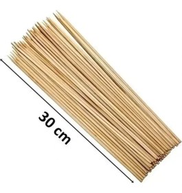 Resim Royaleks Group Ahşap Çöp Şiş Çubuğu 30 cm - 50 Adet 