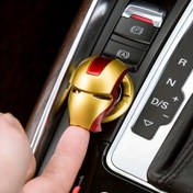 Resim Marvel, 1 adet, Demir Adam Araba Tek Tuş Başlatma Koruma Kapak, Demir Adam Dekoratif Sticker Halkası, Örümcek Adam Düğme Dekoratif Kapak, Araba İtkin Anahtarı Koruyucu, Araba Motoru Durdurma Başlatma Düğmesi Kapak, İç Araba Aksesuarları. 