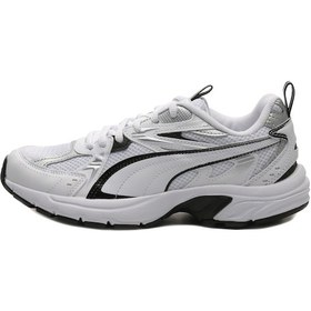 Resim 392322-01 Puma Milenio Tech White- Black- Erkek Spor Ayakkabı Beyaz 001 