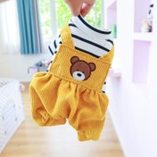Resim Tüm Mevsim Örgü Kumaş Köpek Jumpsuit, Sıcak Kalınlaşmış Üst Giyim, Basınç Kemeri ile, Polyester %100, Küçük Irklar için, Sonbahar ve Kış için İdeal 