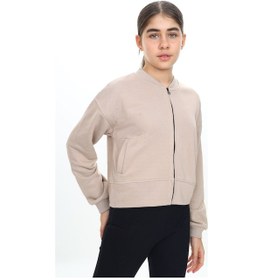 Resim Toontoy Kız Çocuk Fermuarlı Hırka Bej 