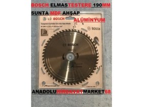 Resim BOSCH 190MM SUNTA MDF KESİCİ ALÜMİNYUM PROFİL KESME TESTERESİ 54DİŞ 