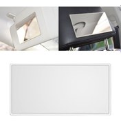 Resim Sones Taşınabilir Araç Güneşliği Makyaj Aynası Paslanmaz Çelik Makyaj Aynası, Boyut: 150 X 80mm 