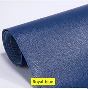Resim Kendinden Yapışkanlı Deri Kanepe Tamir Yama Mobilya Masa Sandalye Etiket Koltuk Royal Blue 100x137cm 