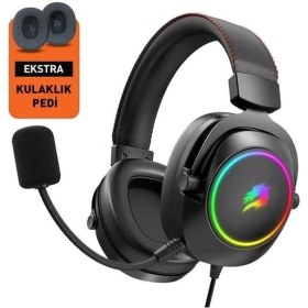 Resim Gamebooster H44 Rgb Usb7.1 Siyah Profesyonel Oyuncu Kulaklığı 