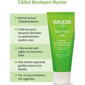 Resim Weleda Skin Food Light Nemlendirici Ve Besleyici Organik Bakım Kremi 75 ML 
