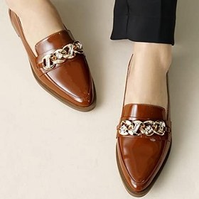 Resim Mio Gusto Aileen Taba Renk Kadın Loafer Günlük Düz Ayakkabı 