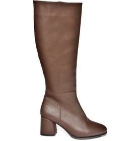 Resim Fox Shoes Kahverengi Alçak Topuklu Günlük Kadın Çizme J848300109 Kahverengi 