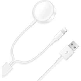 Resim M.TK Moveteck Apple Watch 1-2-3-4-5-6-7-8-Se Uyumlu 2in1 Şarj Kablosu Adaptörü Manyetik Şarj Aleti Cihazı 38 40 42 44 45MM Uyumlu 