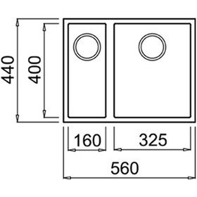 Resim Teka Square 560 Tg Granit Eviye Black 