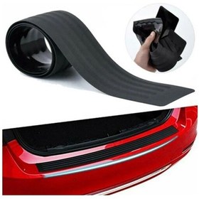 Resim Arka Tampon Üstü Bagaj Eşiği Koruyucu Şerit 90cm Siyah 