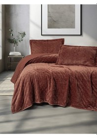 Resim Cotton Box Softnest Tek Kişilik Yatak Örtüsü Boleta Kiremit Kiremit 