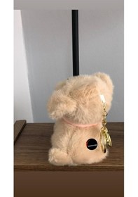 Resim Sevimli Dil Çıkaran Köpek Peluş Oyuncak Anahtarlık Hediyelik Uyku Arkadaşı 15 Cm Kahverengi 