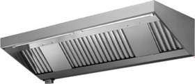 Resim Professional 304 Stainless Steel Wall Hood With Filters And Exhauster AMPV728DT 