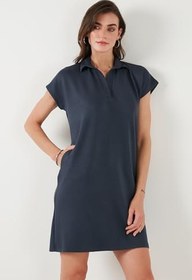 Resim Lela Regular Fit Polo Yaka Mini Elbise Bayan ELBİSE 5866153 