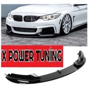 Resim Bmw F33 2013-2018 4.seri Plastik Parlak Siyah M.tech Ön Lip 