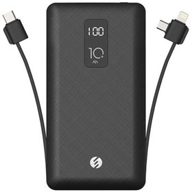 Resim S-link IP-T100C 10000mAh Lightning+Micro+Type C Kablolu Powerbank 