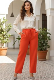 Resim Neva Style Simli Açık Kırmızı Tesettür Pantolon 18193AK 
