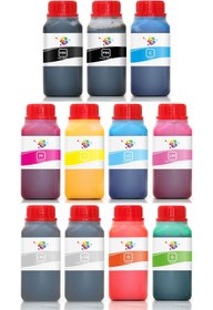 Resim Qc Epson Pro 9900 Yazıcı Uyumlu Kartuş Mürekkebi 250ml Pro Set 11 Renk 