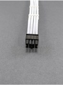 Resim MM 8 Pin Sleeved Cpu Uzatma Kablosu Beyaz 