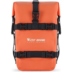 Resim Maiyame Hafif Ve Su Geçirmez Motosiklet Çantası - Geniş Kapasiteli, Taşıması Kolay, Siyah/sarı/turuncu Seçenekli Turuncu 