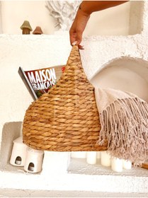 Resim Kaihome Hasır Su Sümbülü Kulplu Dergilik/Gazetelik/Hasır Sepet 