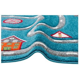 Resim Eko Halı Kids Kds 19 Blue Grey Çocuk Halısı Mavi 
