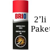 Resim Brio Elektronik Kart Devre Kontak Temizleyici Sprey 200 ml Yağlı 2 Adet 
